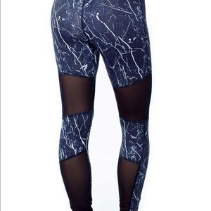 Varley navy marble leggings
